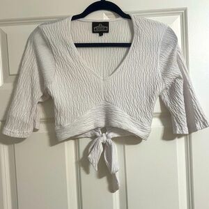 Angie white top